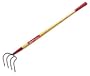 Ames True Temper True Temper Gardener Welded 4-Tine Speedy Cultivator with 51-Inch Lacquered Handle 1800200