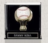 Wall Mountable MLB Gold Ring Baseball Logo Display Case