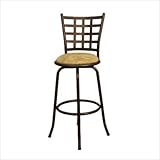 Madera Stool in Coco with Camel Microfiber Size: 30"