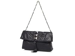 Hype Miriam Short Shoulder Flap in Black