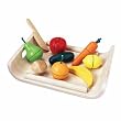 Plan Toys Assorted Fruits and Vegetables (Solid Wood Version)