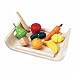 Plan Toys Assorted Fruits and Vegetables (Solid Wood Version)