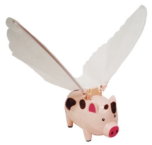 Flying Pig with Flapping Wings