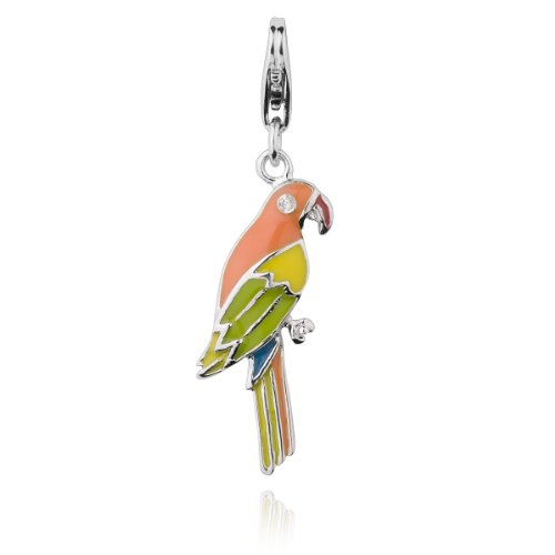 Rafaela Donata Secret Diamonds Damen-Charm \"Papagei\" Sterling Silber Diamant E Preisvergleich