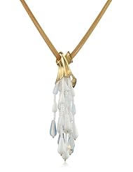 Ben-Amun Jewelry "White Opulence" Gold Plated Opulent White Dangle Necklace