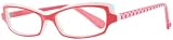 Betsey Johnson Women's Gingham Print Reading Glasses, Cherry, Power +2.00