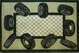 LA Rugs Fun Time Tire Border 39x58