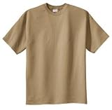NEW Port & Company - 100% Cotton Essential T-Shirt Sand-XL