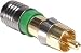 F-Conn Gold RCA Male Connector RG-6/Quad RG-6 5 Pcs.