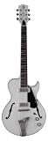 Luna Athena Semi Hollowbody Electric Guitar - White