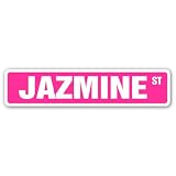 JAZMINE Street Sign name kids childrens room door bedroom girls boys gift