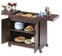 Hostess HL6232DPL Mahogany Effect Hostess Trolley