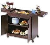 Hostess HL6232DPL Mahogany Effect Hostess Trolley