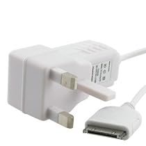 NEW iPOD APPLE WHITE MAINS CHARGER (Nano 4th & 5th Generation with Camera 8GB 16GB, iPod Touch 3rd Generation 8GB 32GB 64GB , New iPod Classic 160GB 7th Generation , Apple iPhone 3G & 3GS, FCC, RoHS certified)