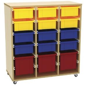18 Compartment High Storage Trolley