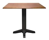 International Concepts T57-36SDP 36-Inch Table Black/Cherry