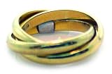14k Yellow Gold Trinity Band Rings