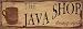 The Java Shop, Coffee & Tea Art Poster Print by Kim Klassen, 17x6