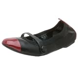 Nine West Womens Dickert Mary Jane Flat,Black/Red Multi,7.5 M