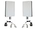 EZ-Bridge LT 2.4GHz 802.11bg Point to Point Bridge System, 15Mbps, 3 miles, Plug and ...