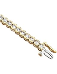 CleverEves 14K Yellow Diamond Bracelet
