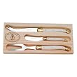 Laguiole French 3 piece cheese serving set in box gift presentation