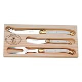 Laguiole French 3 piece cheese serving set in elegant box