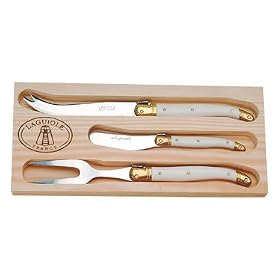 Laguiole French 3 piece cheese serving set in elegant box by Laguiole