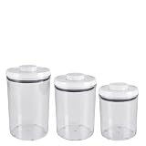 OXO 3-Piece Pop Round Canister Set, White
