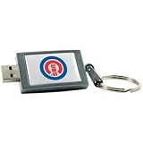 Centon DataStick Keychain MLB Chicago Cubs Edition - USB flash drive - 4 GB - Hi-Speed USB - silver