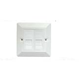 Cat5e Double Socket RJ45 Ethernet Network Face Plate
