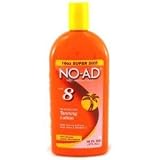 NO-AD Protective Tanning Lotion, SPF 8, 16 Ounces