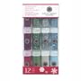 Gingerbread Christmas Glitter Multimedia 12 pk Set Martha Stewart Holidays