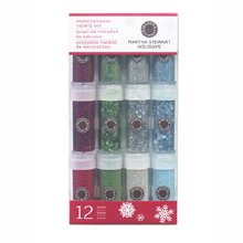 Gingerbread Christmas Glitter Multimedia 12 pk Set Martha Stewart Holidays