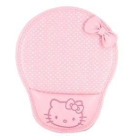 Cute Kitty Leather Mouse Pad with Wrist Pad (Pink)