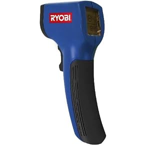 Ryobi Non-Contact Infrared Thermometer We use this to monitor the temperatures of our tires, hubs and other moving parts on our bus when making safety stops.