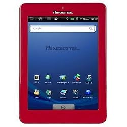 Pandigital RR7T40WR1 7 inch Color Multimedia eReader, 4GB, SD/SDHC Card Slot Up to 32GB, 800x600 Resolution, Android, Remanufactured, Red