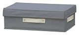 ファブリックボックス フタ付き D255mm W385mmタイプ グレー FBH-3825N