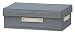 ファブリックボックス フタ付き D255mm W385mmタイプ グレー FBH-3825N