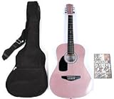 SX SG15 1/2 MNP Acoustic Guitar Left Handed Pink