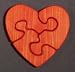 Wooden Educational Jig-Saw Puzzle - Small Heart