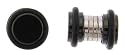 No Piercing Required - Anodized Stainless Steel Magnetic Fake Plugs - Imitation 2G with rubber bands - Sold as a Pair
