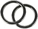 Clover 1 5/8-Inch Plastic O Ring Black Nickel, 2 EA