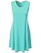 NINEXIS Womens Classy Drapey Flared Loose Fit Sleeveless Tank Dress