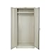 Hallowell 835W24A-PT 800 Series Wardrobe Cabinet, 36" Width x 24" Depth x 78" Height, Single Tier, Double Door, 1-Wide, Assembled, 729 Parchment
