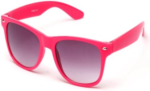 Newbee Fashion® - 80's Classic Blue Brothers Wayfarer Styles Vintage Retro Solid Color Sunglasses
