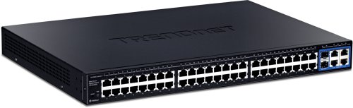 TRENDnet 48-Port Gigabit Web Smart Switch (48x 10/100Mpbs, 2x 10/100/1000, 2x Mini-GBIC)TEG-2248WS (Black) On Sale