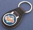 Baltimore Orioles Leather Keychain
