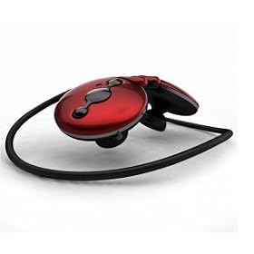 Avantalk Joggeur Casque baladeur bluetooth sans fil st�r�o flexible micro int�gr� ,l�ger et imperm�able, design moderne, super qualit� de son, anti-transpiration sur les oreilles, id�al pour les sportifs ,les jeux en ligne,MSN/Skype,Rouge