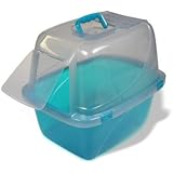 Van Ness Large Translucent Enclosed Cat Litter Pan, Assorted Colors